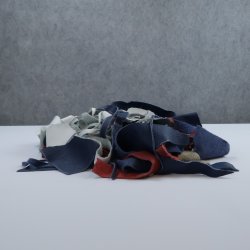 Blandet fraklips lderrester - 5 kg (til smykker og hobby)