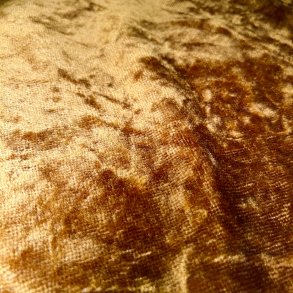 Velour m�belstof - karry/brun
