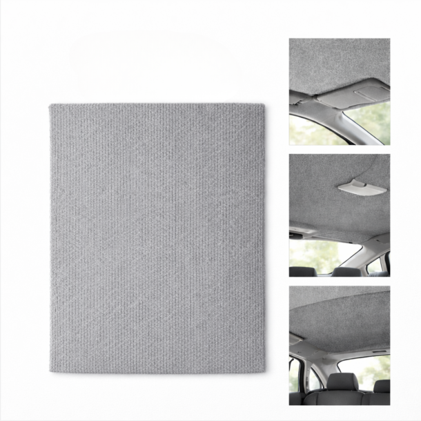 Loftstof til biler - velour med skumbagside 312160 A7 lysegr&aring;