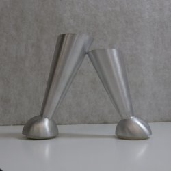 Aluminiumben  stbt, skr model, satinmat (C1522), nr. 6 og 8