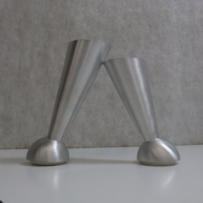 Aluminiumben  stbt, skr model, satinmat (C1522), nr. 6 og 8