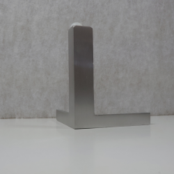 Aluminiumben  hjrnemodel, satinbrstet, nr. 2