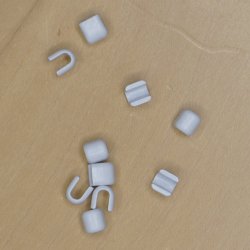 Stoppere til 10 mm. lynls, verst, - pose med 10 stk.