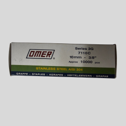 Omer klammer type 71 - rustfri 10 mm (smalle)