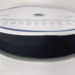 Burrebnd / gribebnd - hel rulle m. 25 mtr. Han/krog, sort 20 mm med psynings stykke.