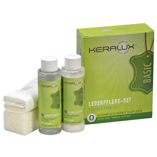 KERALUX l�derplejes�t [O] - til olivenbladsgarvet l�der
