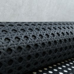 Fransk/Rrflet  Sort Plastik, 75 cm Bred