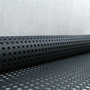 Fransk/Rrflet  Sort Plastik, 60 cm Bred