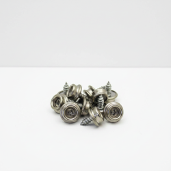 Rustfri skrue (del 5) til 15 mm trykknapper (10 stk.)