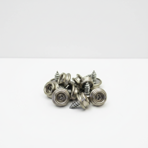 Rustfri skrue (del 5) til 15 mm trykknapper (10 stk.)