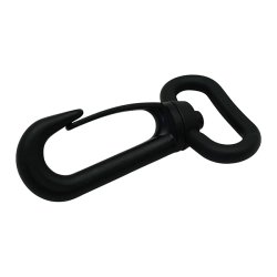 Karabinhage - sort, 25 mm