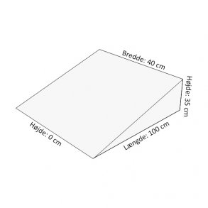Skumkile 38 kg koldskum med fald 35-0 cm (100x40)