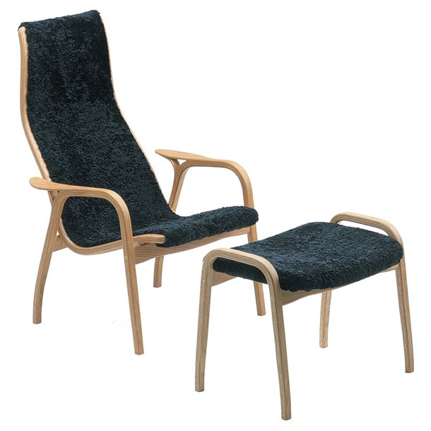 F�reskind til Swedese Lamino-stolen + skammel