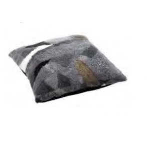 Unikt mosaik tppe af gte skind - til de kolde vinteraftener