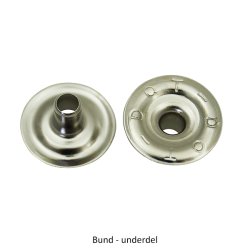 15 mm trykknapper - pose m. 50 stk.