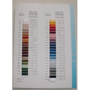 Sytrd - prvekort med de 40 farver vi lagerfrer